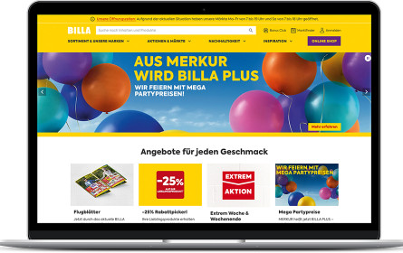 rosenberg gp zeichnet für Relaunch der Billa-Website verantwortlich