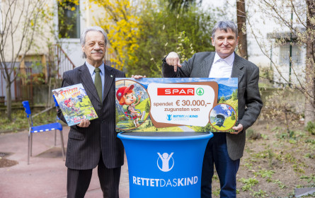 Spar spendet 30.000 Euro an "Rettet das Kind"