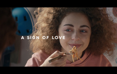 Pasta ist ein Zeichen der Liebe