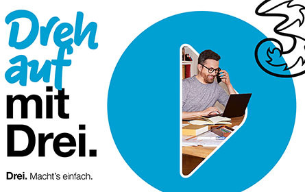 Dreh auf mit Drei