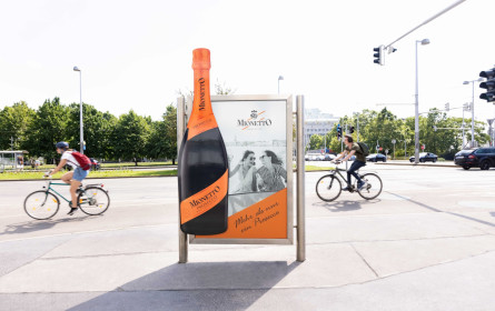 Mionetto setzt mit MediaCom auf kreativen Gewista Out-of-Home-Mediamix
