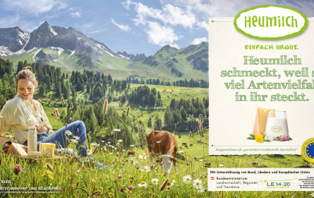 Heumilch bringt starke Herbstkampagne zum Thema Artenvielfalt