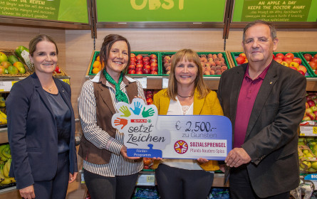 Spar überreichte großzügige Spende an den Sozialsprengel