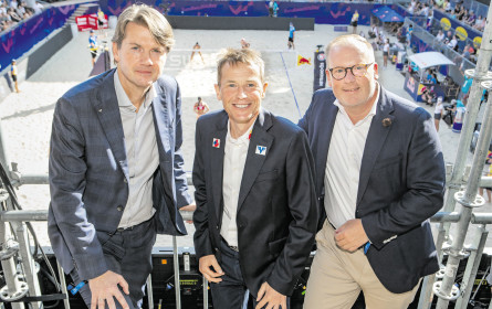 Beach Volleyball mit der Volksbank
