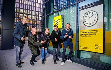 Ein Jahr Post Werbefenster