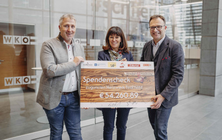 café+co übergibt Spendenscheck