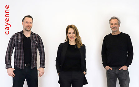 Drei Neukundengewinne für Cayenne; Fanak Mani verstärkt Cayenne als neue Artdirektorin.