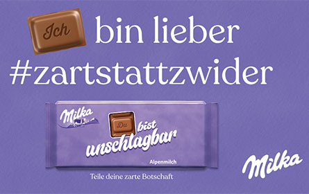 Milka präsentiert neue „Zarte Botschaften“-Kampagne