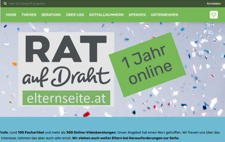 Ein Jahr "Rat auf Draht"-Elternseite: Unterstützung für Eltern am Rand der Verzweiflung