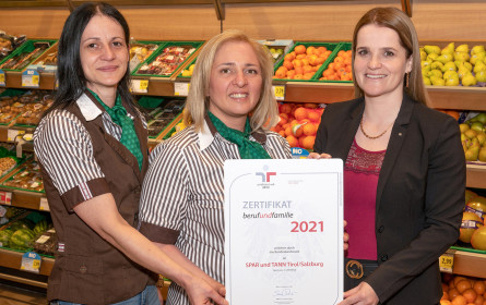 Spar erhält staatliches Gütezeichen berufundfamilie