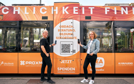 Bock Bim – die erste fahrende Spendenbox für Flüchtlingsprojekt Ute Bock