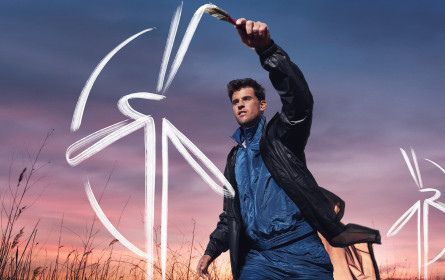 Dominic Thiems Aufschlag mit dem Pinsel