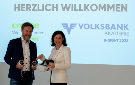 Volksbank Akademie und Create luden in die Welt des Virtual Reality Coachings