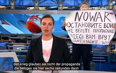 Russische Journalistin Owsjannikowa vor Gericht