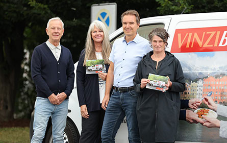 Mpreis hilft, VinziBus E-mobil zu machen