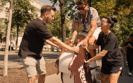 Tschechische Brauerei wirbt in Wien