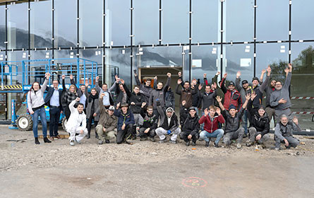 Firstfeier für neuen Spar in Obsteig