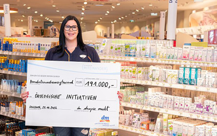 dm spendet 191.000 Euro an ökologische Initiativen