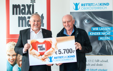 Maximarkt errudert 5.700 Euro für „Rettet das Kind“