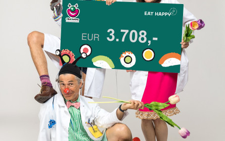 Spendenaktion von Eat Happy und den CliniClowns brachte tolles Ergebnis