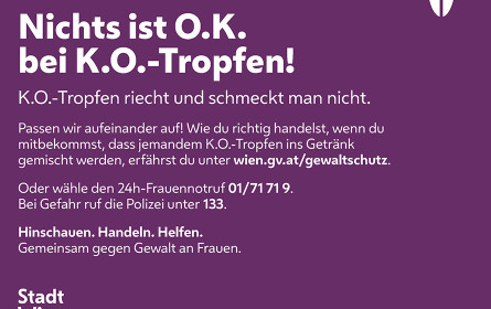 PID mit DWB gegen K.O. Tropfen