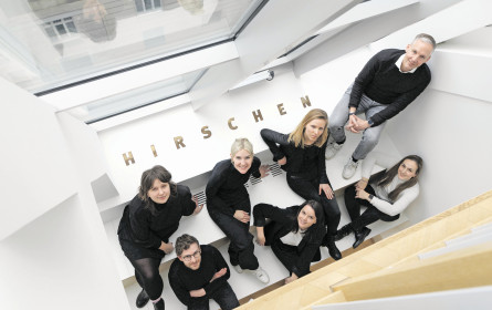 Ein Hirschensprung sehr weit nach vorn