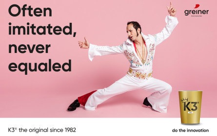 Greiner Packaging und Identum: Becher-Hommage an den King of Rock’n‘Roll