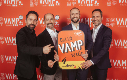 VAMP Award 2023: druck.at fungierte als Druckpartner und Kategoriesponsor