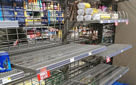 Lieferengpässe im deutschen Lebensmittelhandel bleiben groß