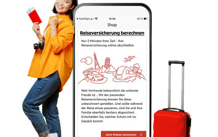 Rechtzeitig vor dem Urlaub: Reiseversicherung via App