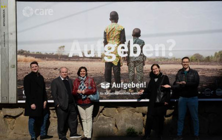 Epamedia setzt „Aufgeben?“-Kampagne für Care um