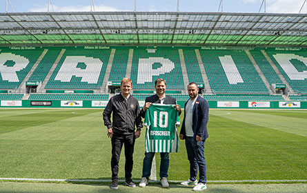 SK Rapid setzt weiterhin auf Infoscreen