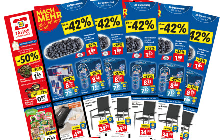 Lidl Österreich spart bei Flugblättern