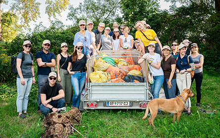 World Clean Up Day 2023: Ja! Natürlich Müllsammelaktion im Nationalpark Donau-Auen