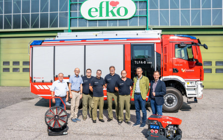 efko unterstützt Feuerwehr Hinzenbach