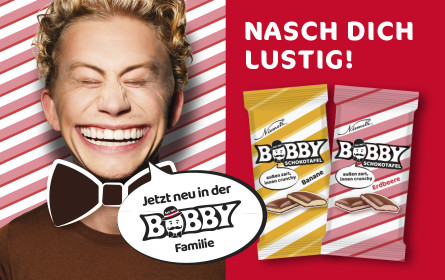 BOBBY jetzt auch als Schokotafel