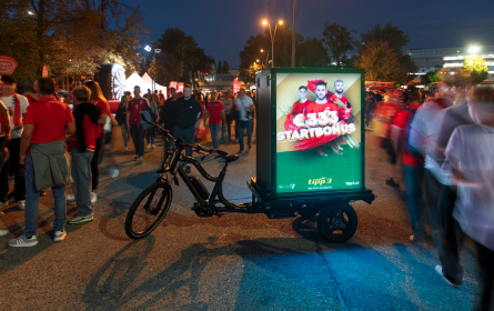 Innovatives Werbemedium von LED Air Motion und tipp3 umgesetzt