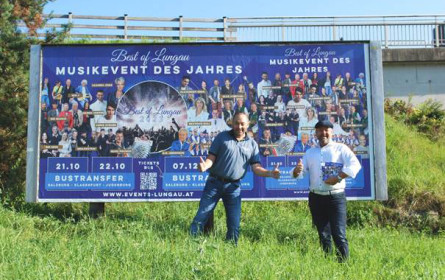 Plakate laden zu Musikgenuss ein