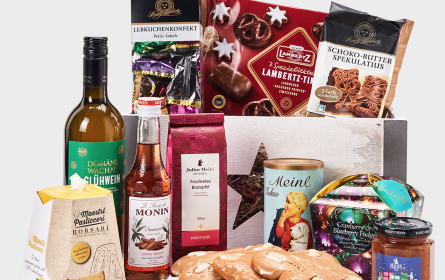 Gourmet-Geschenkkörbe für Weihnachten bei Julius Meinl am Graben