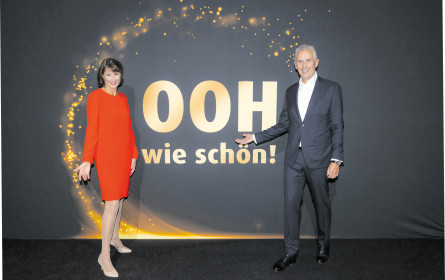 Beste Außenwerbung des Landes am Podium