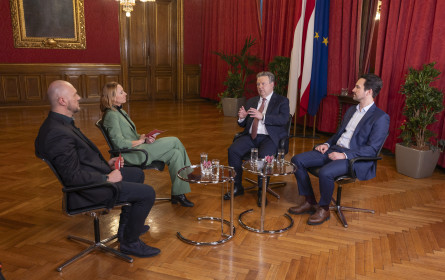 W24 zeigt das Jahresauftaktgespräch der Wiener Stadtregierung