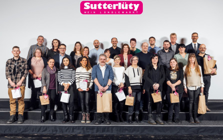 Sutterlüty ehrte langjährige Teammitglieder
