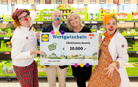 Lidl Osteraktion bringt 20.000 Euro für die CliniClowns