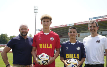 Billa ist offizieller Hauptpartner des Admira Wacker für Nachwuchs und Akademie