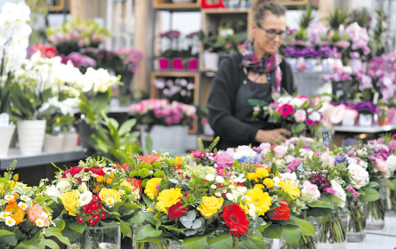 Blumenstrauß mit Karte