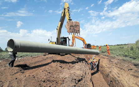 Volles Rohr in Expansion