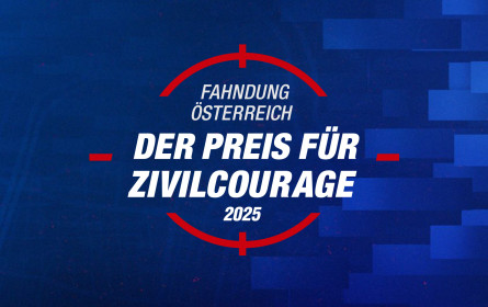 ServusTV, BKA und Kurier verleihen „Fahndung Österreich - Preis für Zivilcourage“