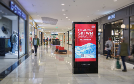 Premiere in der Außenwerbung: Gewista überträgt Ski-WM live auf digitalen Screens