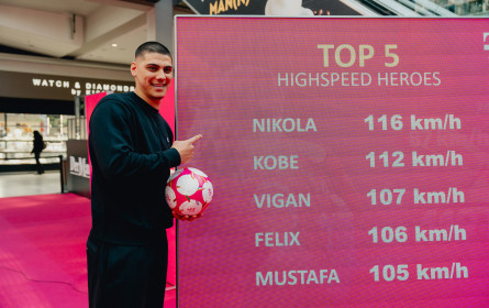 Magenta und ÖFB-Stars suchten bei „Highspeed Heroes“ den schnellsten Kicker Wiens