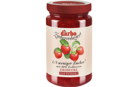 Darbo erweitert „Zuckerreduziert“-Range um zwei fein passierte Sorten
